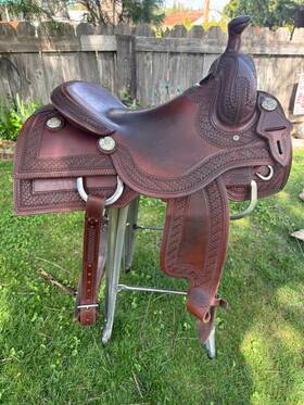 Sns16sadhscowsd Saddle House Custom Cowhorse