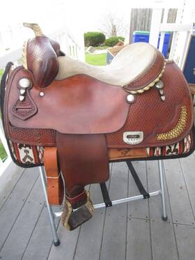 22664 Saddlesmith 15ftft Qh Bar Joe Hayes Reiner Western Saddle 32.2 Lbs Usa