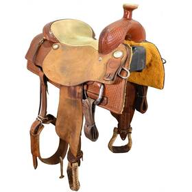 U165cowprossrc Saddlesmith Used 16.5 Inch Cowboy Pro Ranch Cutting Saddle Code