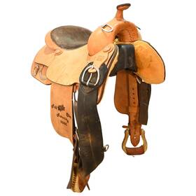 C165stctrainer Sergeants Texas Classic Used 16.5 Inch Trophy Training Saddle Code