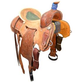 U1525sherrc78fl Sheridan Saddle Co. Used 15.25 Inch Ranch Cutting Code