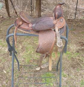 3503 Simco Vintage Childs Western Pony Saddle Horse Equestrian 12 Inch Seat