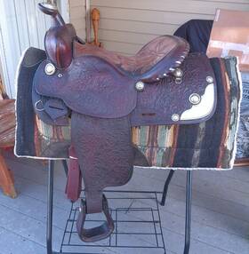5546 Simco 15ftft Qh Bars #5546 Western Show Saddle 27.4lbs