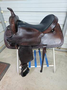Sns18simtr724138 Simco Used 18 Inch Brown Color T Saddle With Some Tooling #724138