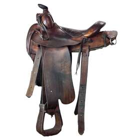 2707-520 Slim Fallis Used Original Balanced Ride Western Saddle 13/m