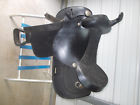 Sns15blkhalftr Unbranded Black Lt Weight Pleasure Saddle With Half Leahter And