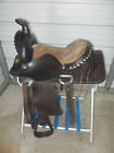 Sns15dkolrop3019 Unbranded Dark Oil Roping Saddle With Some Tooling And Silver