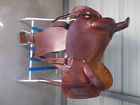 Sns16amr750ropcira American Saddlery Used Brown Roping Saddle Aluminum Stirrups