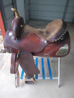 Snsbrnbar16 Unbranded Brown Barrel Saddle With Some Tooling And Silver