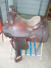 Snsherf15ropwhtbuc Hereford Tex Tan Older Used Brown Roping Saddle With Some