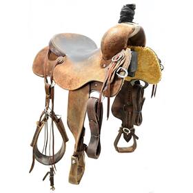 U16sttrcchoc South Texas Tack Used 15.5 Inch Ranch Cutting Saddle Code