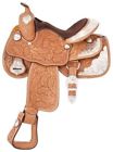 Sr8734b1-31-14 Silver Royal Oak Youth Show Saddle Star Trim 688499503181