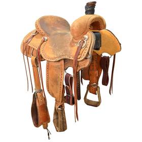 U155srsranbs Srs Saddlery Used 15.5 Inch Ranch Saddle Code