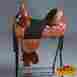 Hstw101bzmred-16 T01bzmr-a Western Hilason Classic Treeless Trail Barrel Racing Leather Saddle 16