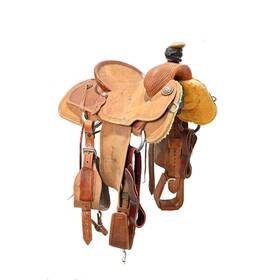 U14teskeytr14bsk Teskeys Saddle Shop Used 14 Inch Patrick Smith Team Roping Code
