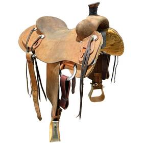 U155teskeyran Teskeys Used 15.5 Inch Ranch Saddle Code