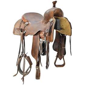 U16teskeyscdch Teskeys Used 16 Inch Casey Deary Cowhorse Saddle By Code