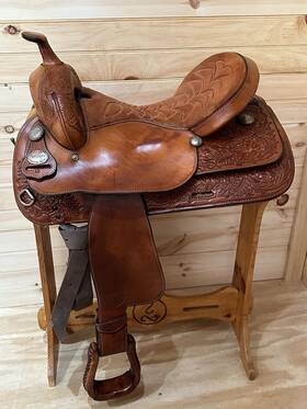 08-tf400r6 Tex Tan 16 Inch Texflex Western Trail Saddle Model