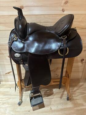 08-tf4012c65 Tex Tan 16.5 Inch Texflex Western Trail Saddle Model