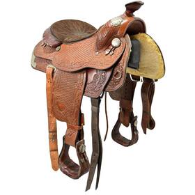 U15textanshow Tex Tan Used 15 Inch Hereford Show Saddle Code