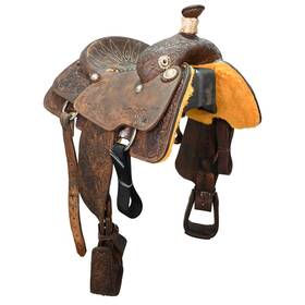 U1425swilketscr Tod Slone Used 14.25 Inch Shawn Wilke Calf Roping Saddle Code