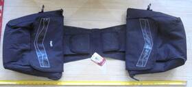 61-4730 Tough 1 Tough-1 Black Canvas Saddle/insulated Trail Bag Horse Tack W 2 Small Pockets