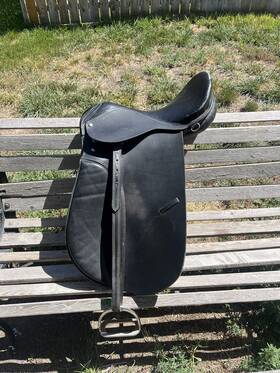 Es760w Tough 1 688499593359 Western Saddle Synthetic All Purpose 16 Inch Wide Black