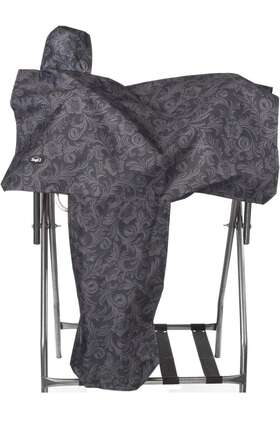 Jt-61-7906-752-0 Tough-1 88jt Heavy Denier Nylon Horse Saddle Cover In Prints Black Tooled