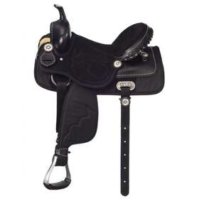 Ks2213 Tough 1 Western Saddle Eclipse Elite Competition Tack 13 Inch Black Ks221