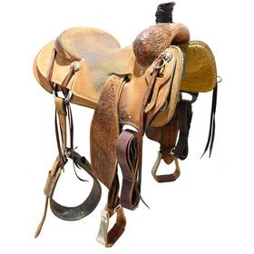 U16twardran18sr Trent Ward Saddlery Used 16 Inch Ranch Saddle Code