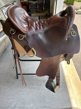 Tucker 051596037m Trail Saddles Pleasure/trail Saddle 16.5 In Brown Leather Mpn