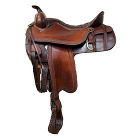 051677411w Tucker Used Pleasure Western Trail Saddle 17/w