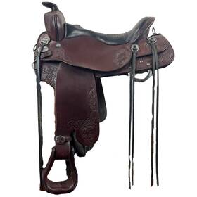 271-721-5218-22 Tucker 271-721-5218-22/2015 Used Horizon Trailhead Western Trail Saddle 17.5/w