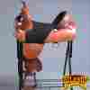 Hstw103m-17 Tw103m-a Western Hilason Mahogany Treeless Trail Barrel Racing Horse Saddle 17