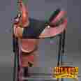 Hstw108m-16 Tw108m-a Western Hilason Treeless Trail Barrel Racing Leather Horse Saddle 16