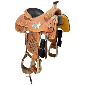 U13twistcrjrca Twister Saddlery Used 13 Inch Trophy Calf Roping Saddle Code