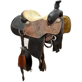 C145tylertr78d Tyler Saddlery Used 14.5 Inch Team Roping Saddle Code