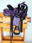 Tz031 Unbranded Western Synthetic Mini Pony Saddle Trail Pleasure Purple Pink