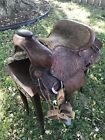 Unknown Western Vintage Tooled Leather Cowboy Horse Saddle Pleasure Trail