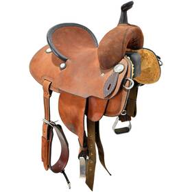 U14usherub47554 Usher Used 14 Inch Unbranded Barrel Racing Saddle Code