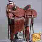 Bhwd092mred-16 Wd092mred-a Western Hilason Big King Leather Wade Ranch Roping Trail Saddle 16