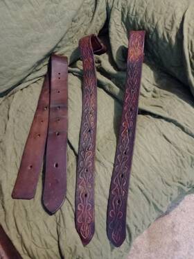 56-3719 Weaver Western Saddle Replacement Leather Pieces 3
