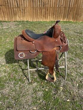 Jrwts106 Wenger 16 Inch Leather Works Western Work Saddle