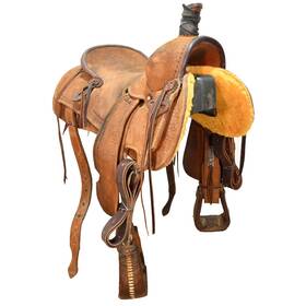 C165wadkinsrc Whit Adkins Used 16 Inch Ranch Cutting Saddle Code