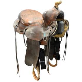 U125porterran William N. Porter Used 12.5 Inch Ranch Saddle Code