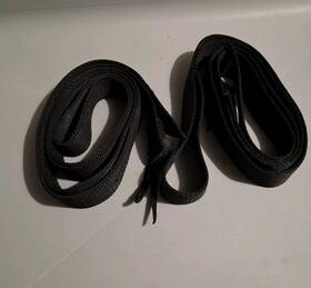 56-3550 Wintec Lot Of 2 Black Nylon Web Tie Straps For Western Saddles