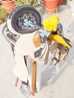 Ws-152 Brown Leather Pleasure Show Western Horse Saddle With Free Tack
