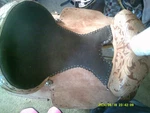 Barrel Saddle By Royal King All Leather With Sunflower Design 15" Seat. Fixed Price $459.99.
