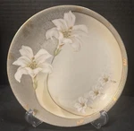 Vtg Antique Tillowitz Silesia Collectors Plate Hand-painted Lily W/gold. Fixed Price $25.19.