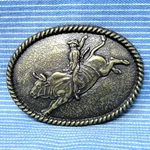 Cowboys Bull Rider Belt Buckle Rodeo Tough Western Roped Edge Vtg 80S 90S.CPA769. Fixed Price $31.49.
